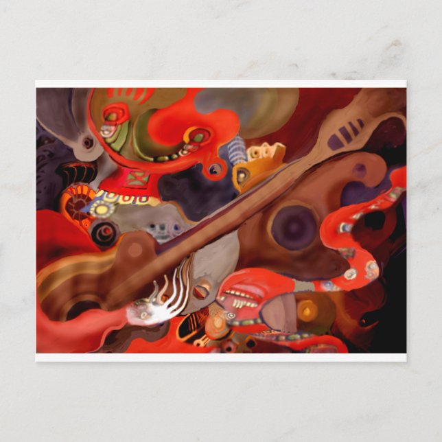 Postal Guitar Chaman por Albruno* (Anverso)