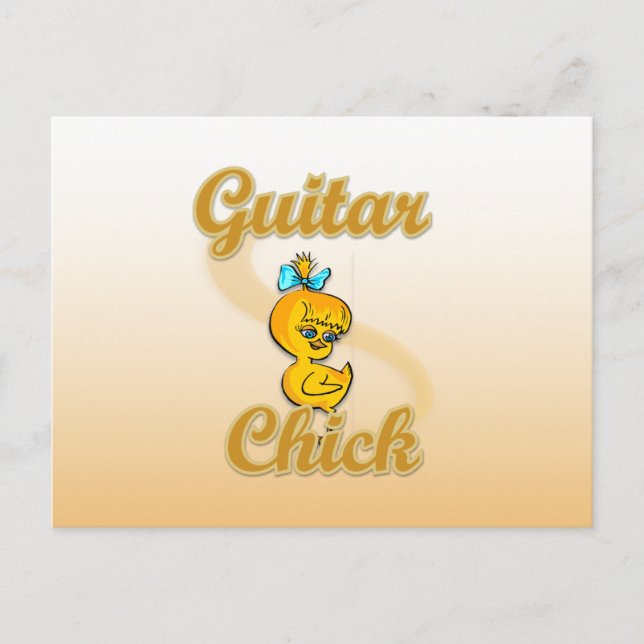 Postal Guitar Chick (Anverso)