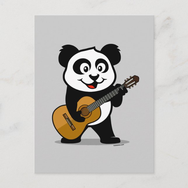 Postal Guitar Panda (Anverso)