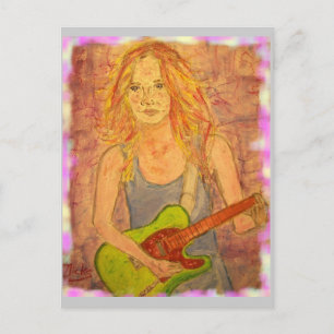 Postal Guitar Twang Chica