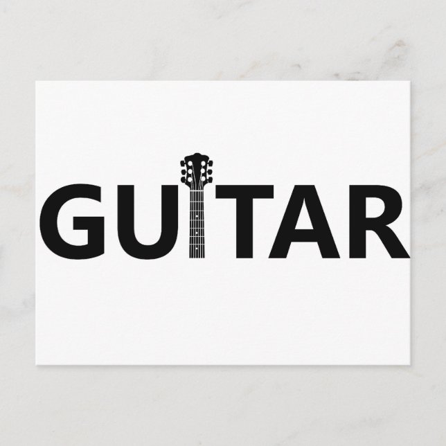 Postal guitarra (Anverso)