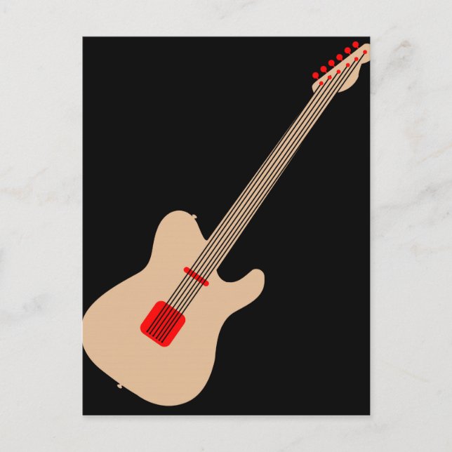 Postal Guitarra acústica (Anverso)