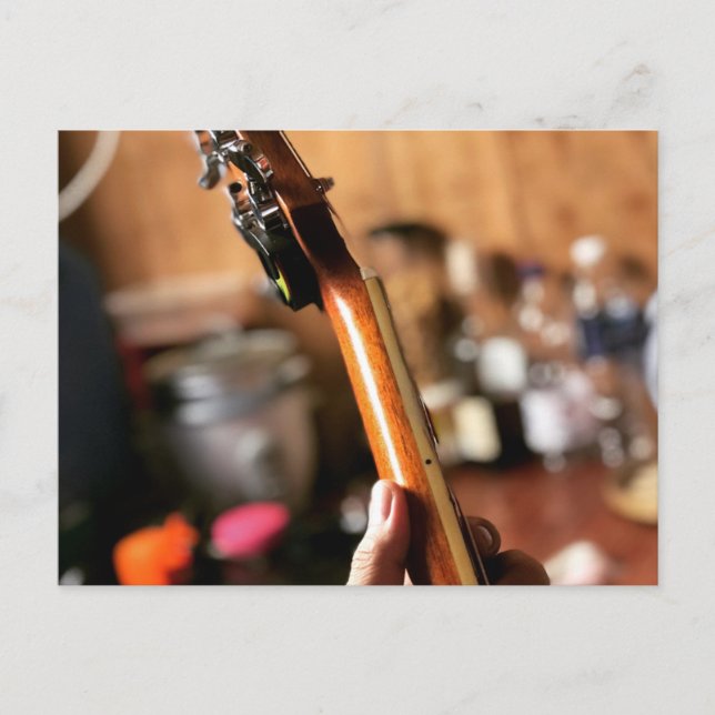 Postal Guitarra Acústica bonito (Anverso)