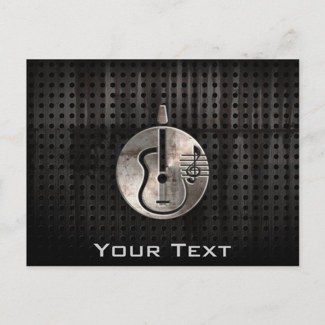 Postal Guitarra Acústica Rugosa (Anverso)