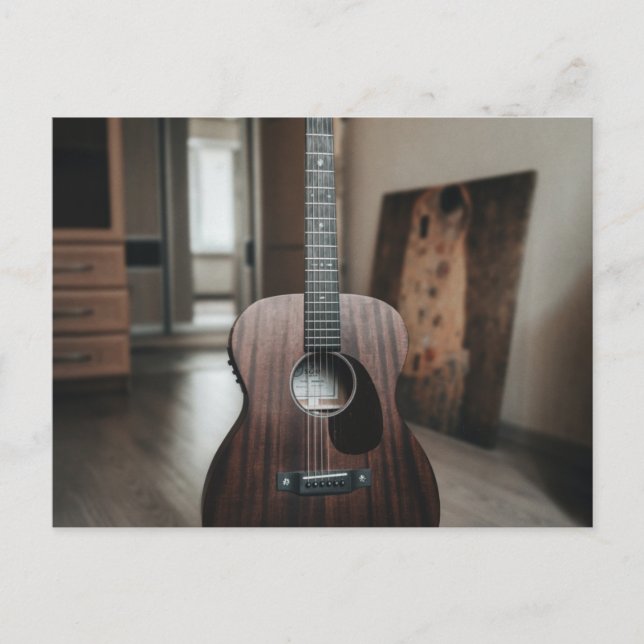 Postal Guitarra Bajo Cool (Anverso)