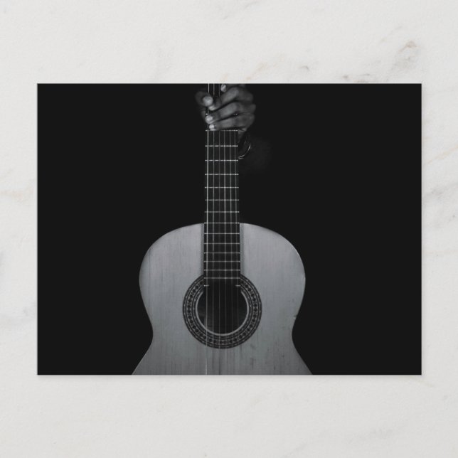 Postal Guitarra Bajo Cool (Anverso)