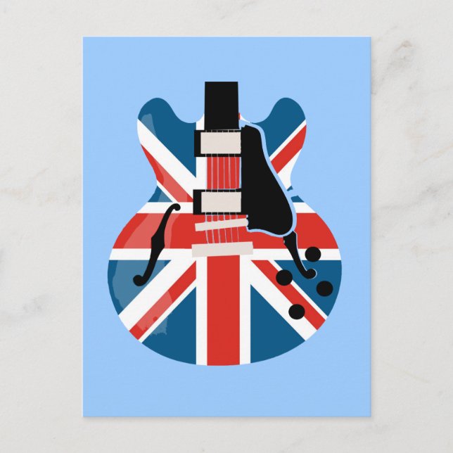 Postal Guitarra Britpop (Anverso)