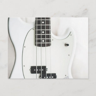 Postal Guitarra De Bass Maravillosa