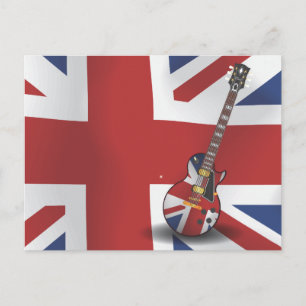 Postal Guitarra de la invasión británica