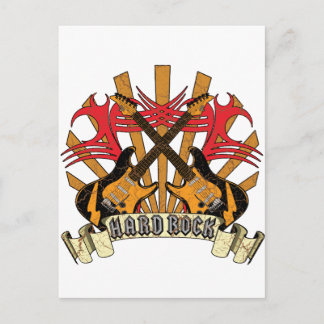 Postal Guitarra del rock duro
