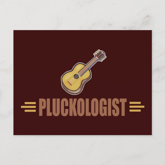 Postal Guitarra divertida (Anverso)