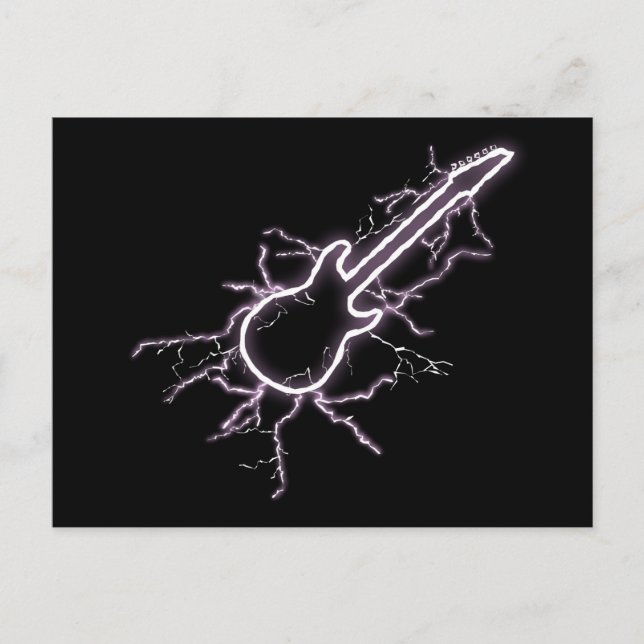 Postal Guitarra eléctrica (Anverso)