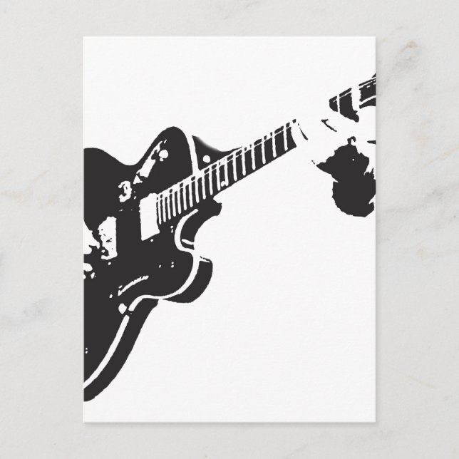 Postal Guitarra eléctrica (Anverso)