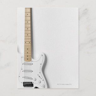 Postal Guitarra eléctrica blanca 3