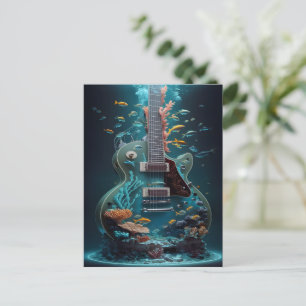 Postal Guitarra eléctrica subacuática