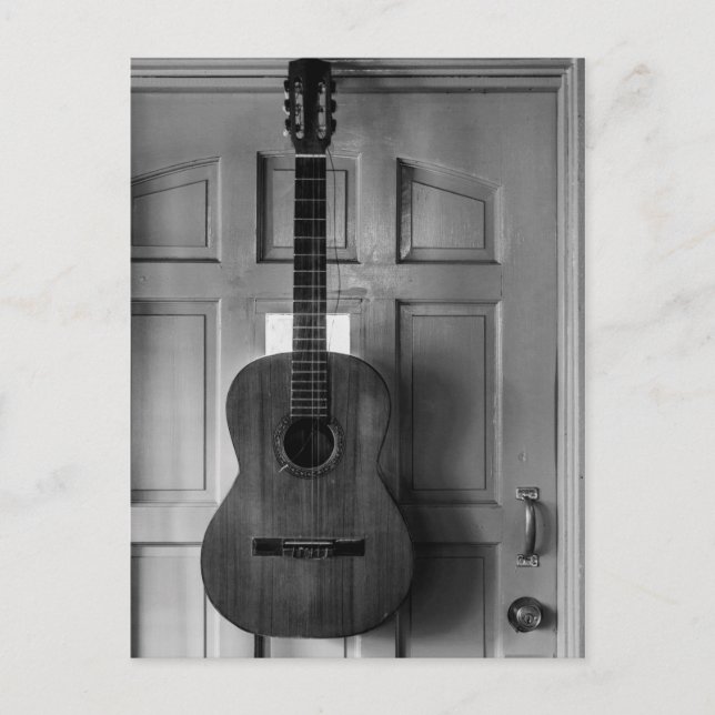 Postal Guitarra en la puerta (Anverso)
