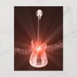 Postal Guitarra en llamas
