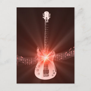 Postal Guitarra en llamas