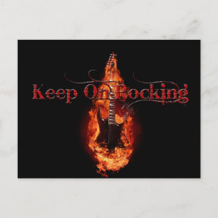 Postal Guitarra Flamante