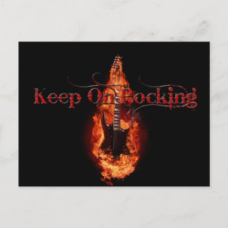 Postal Guitarra Flamante