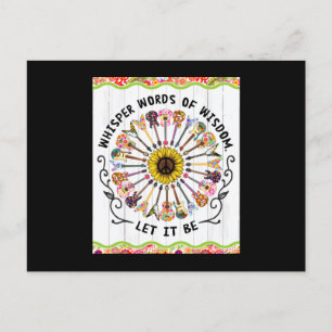 Postal Guitarra hippie