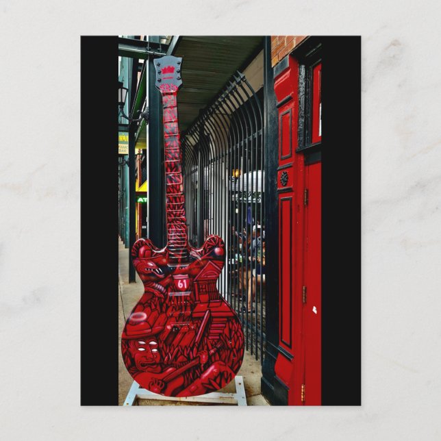 Postal Guitarra Roja (Anverso)