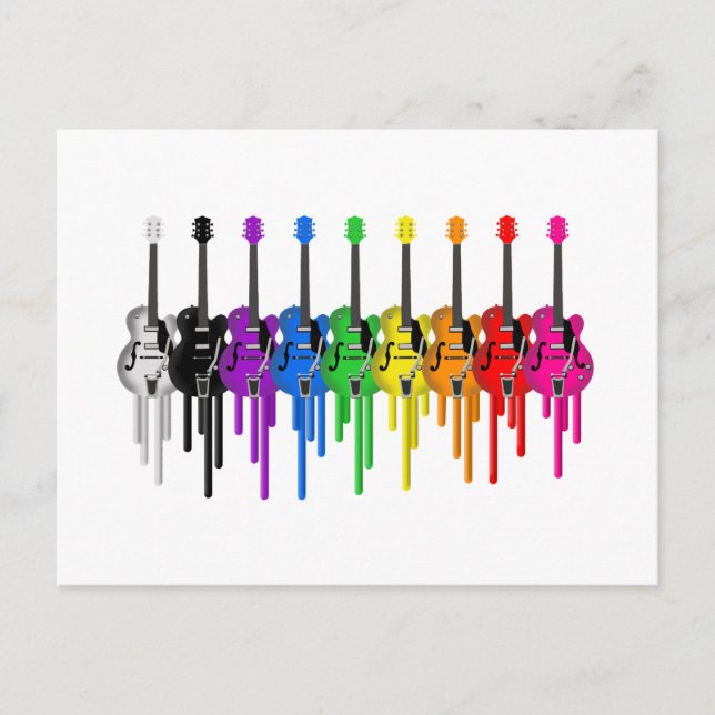 Postal Guitarra sangrante (Anverso)