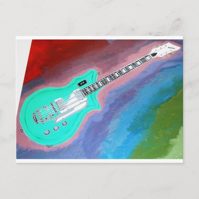 Postal Guitarra Verde (Anverso)