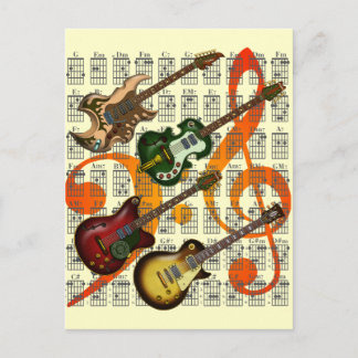 Postal Guitarra y acorde 07