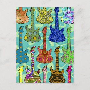 POSTAL GUITARRAS DEL POP