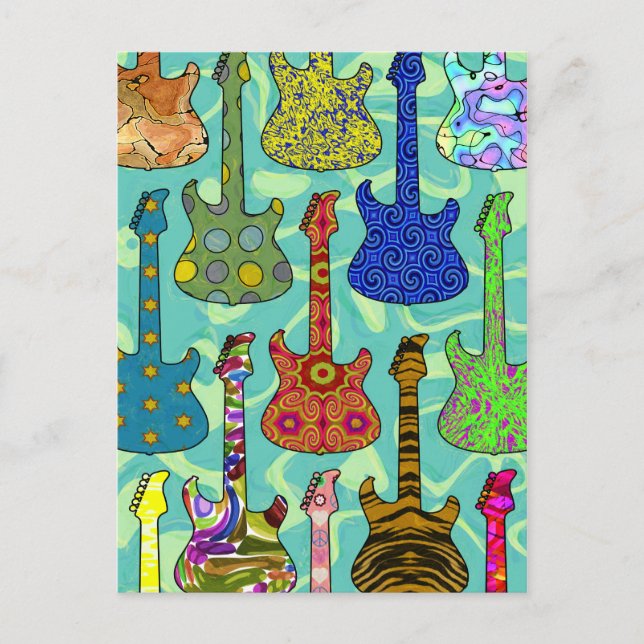 POSTAL GUITARRAS DEL POP (Anverso)