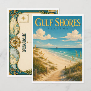 Postal Gulf Shores Alabama Gulf Beach GeoSaga