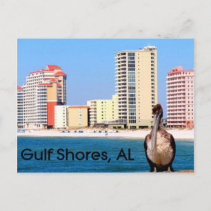 Postal GULF SHORES Pelican Pier Postcard