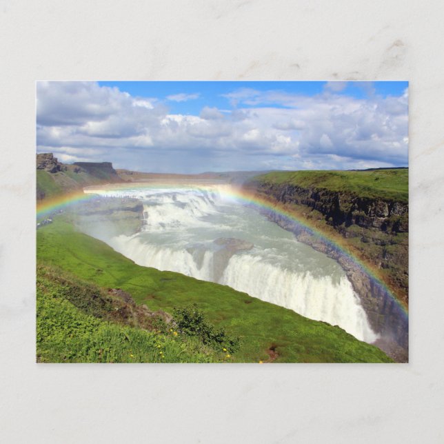 Postal Gullfoss (Anverso)
