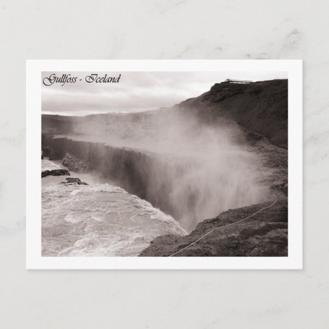 Postal Gullfoss (Anverso)