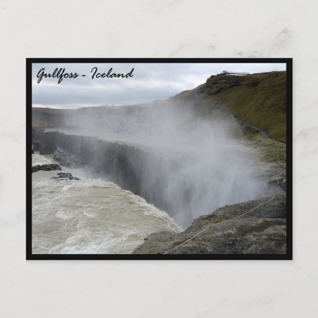 Postal Gullfoss (Anverso)