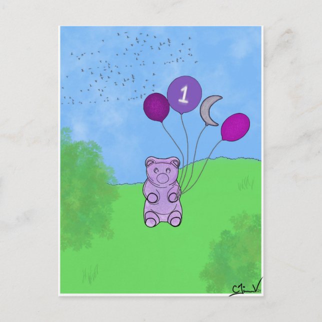 Postal Gummy Bear 1er Poster (Anverso)