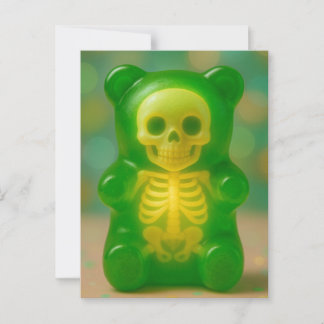 Postal Gummy Skeleton Bear Magnet