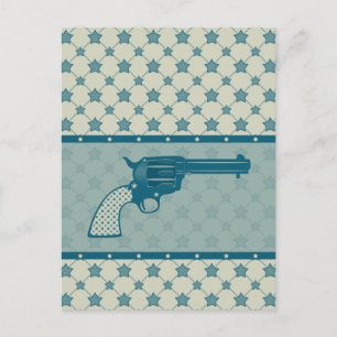 Postal Gun de estrella azul