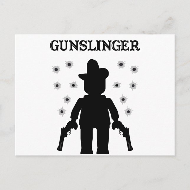 Postal Gunslinger Cowboy Minifig (Anverso)