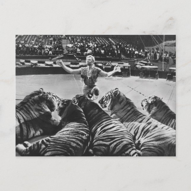 Postal Gunther Gebel-Williams 1969 (Anverso)