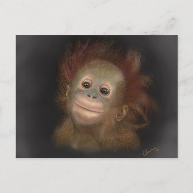 Postal Gunung Baby Orangutan (Anverso)