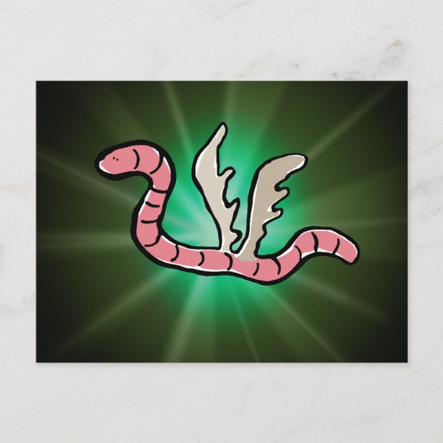 Postal gusano de águila (Anverso)