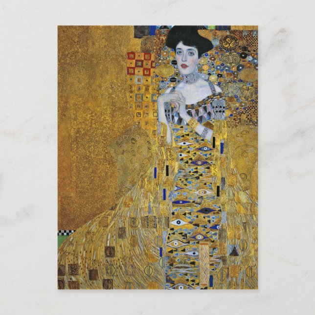 Postal Gustav Klimt - Adele (Anverso)