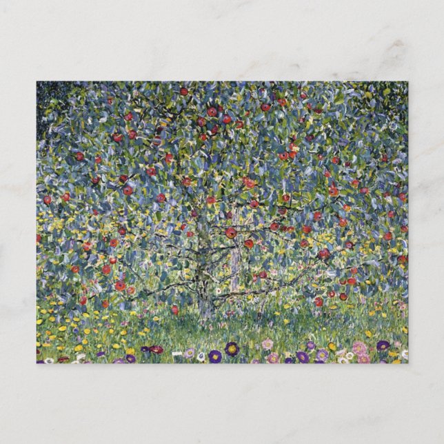 Postal Gustav Klimt Apple Tree Postcard (Anverso)