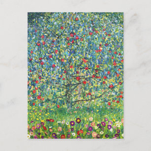 Postal Gustav Klimt: Árbol de Apple
