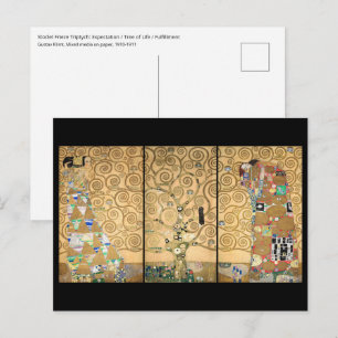 Postal Gustav Klimt - Árbol de Frisas Estúclet