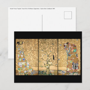 Postal Gustav Klimt - Árbol de Frisas Estúclet