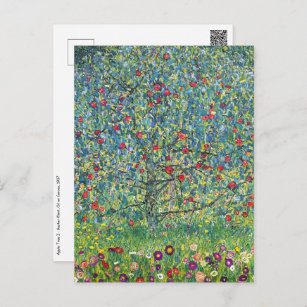 Postal Gustav Klimt - Árbol de manzanas