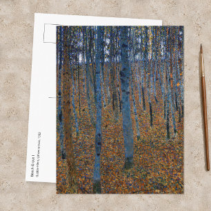 Postal Gustav Klimt - Arboleda de Hayas I